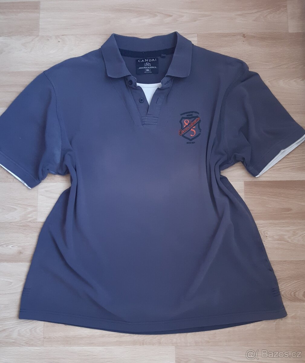Modré polo tričko C&A vel. 3XL