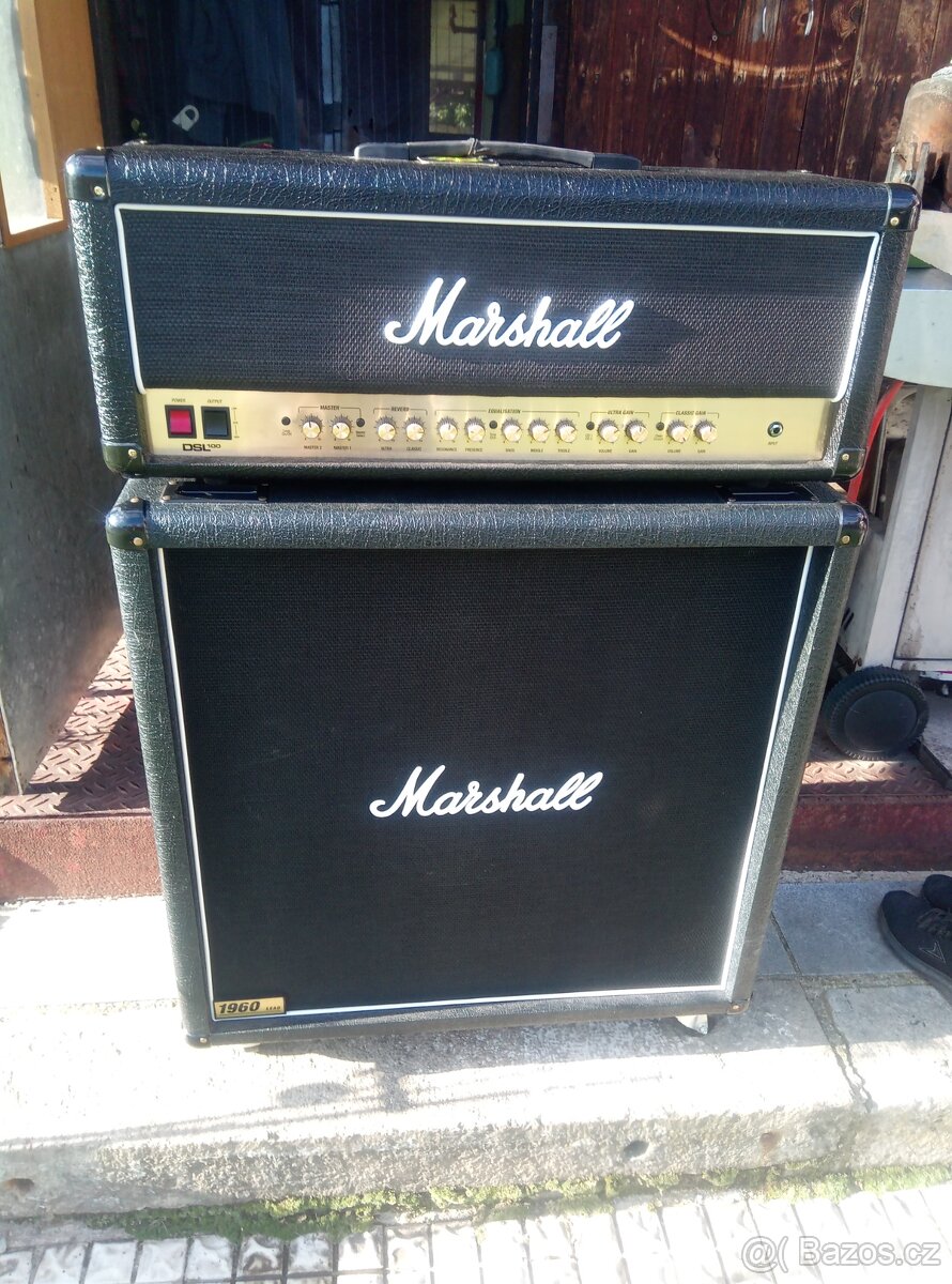 Marshall DSL 100hr + box Marshall 1960 b