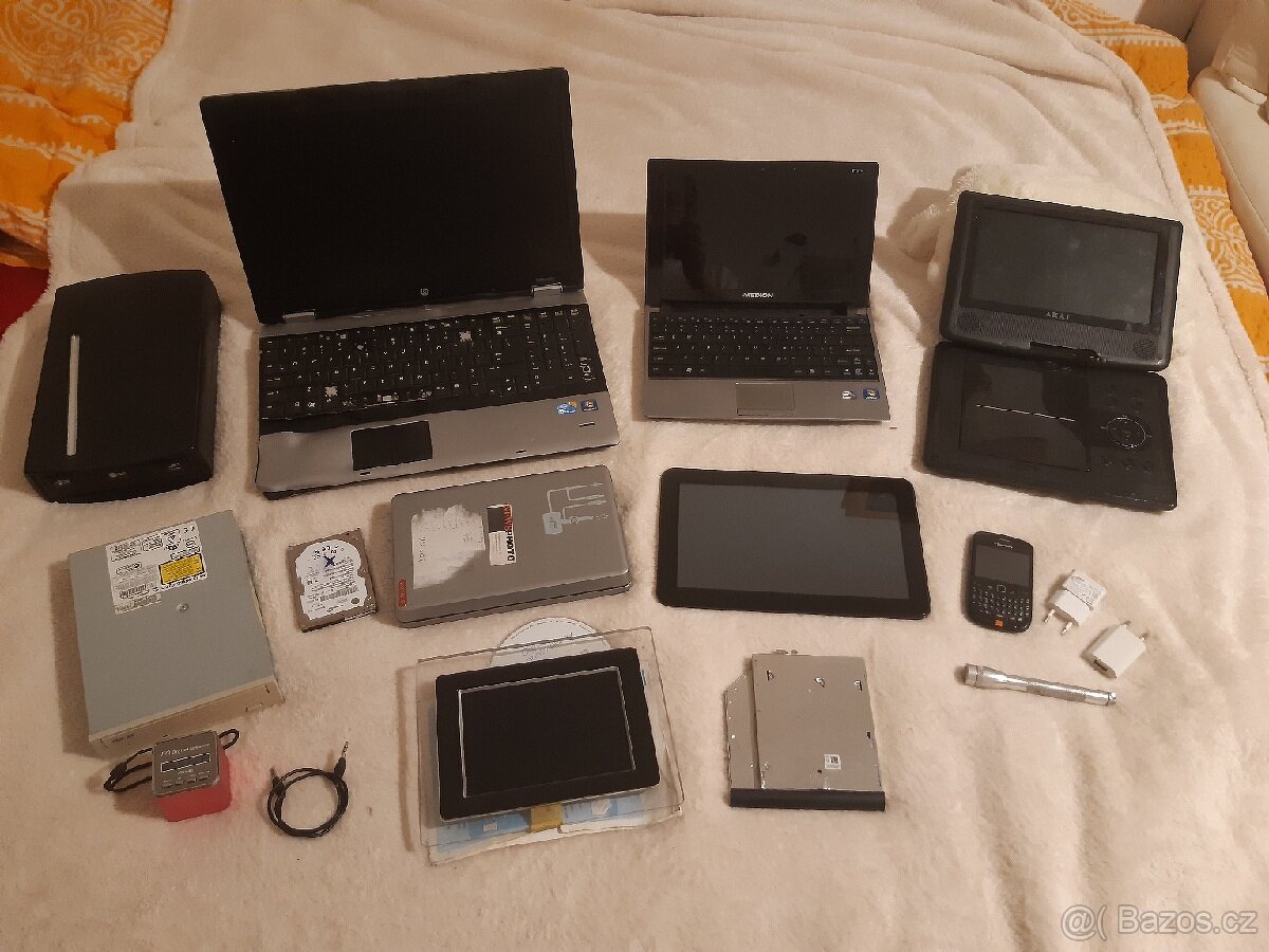 Elektrošrot - notebook, tablet, DVD, Harddisk atd