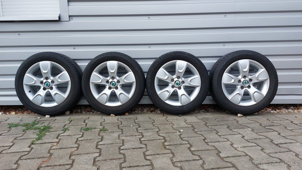 Alu kola 5x100 r15 originál Škoda Fabia II, Roomster