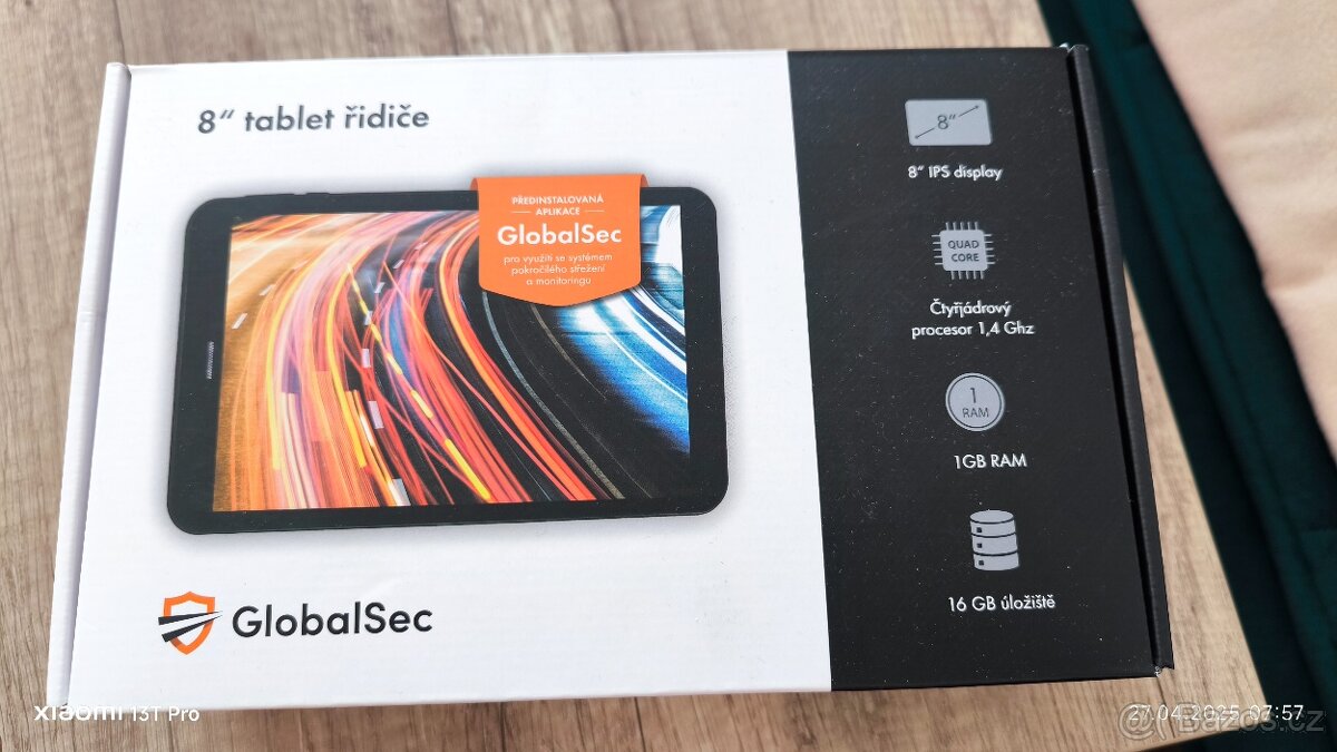 Tablet řidiče GlobalSec