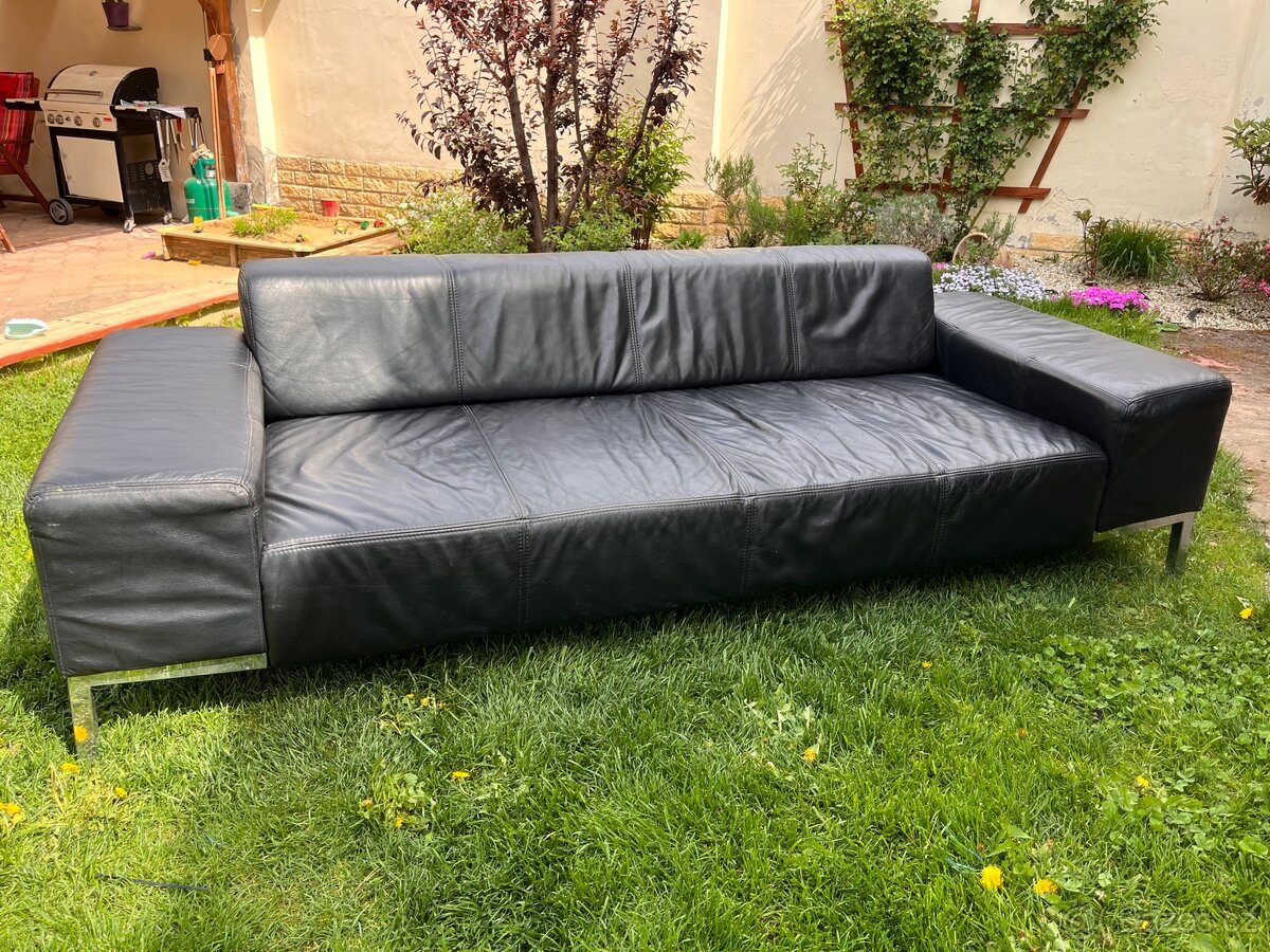 Kožená sedačka – pravá kůže, moderní design