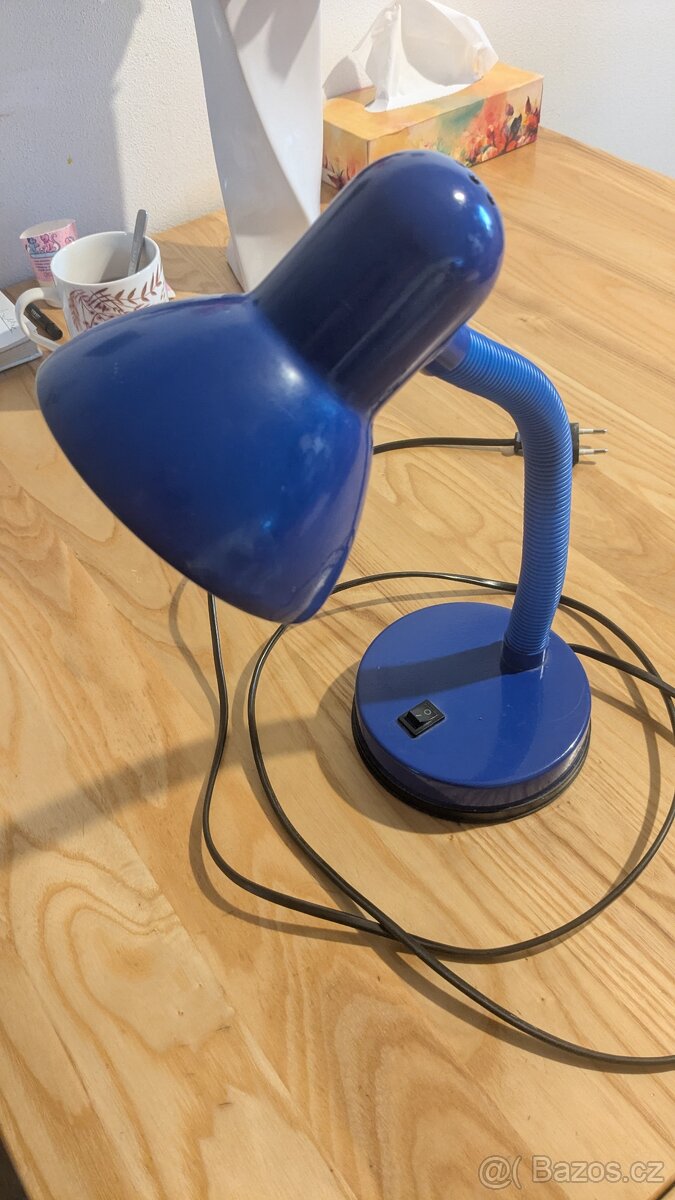Stolní lampa modrá