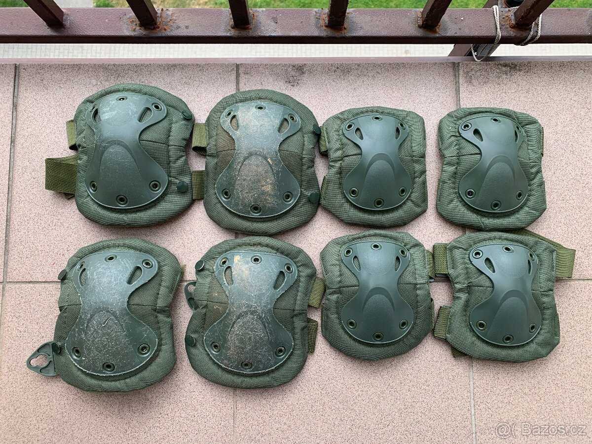 2x Taktické chrániče kolen a loktů pro airsoft