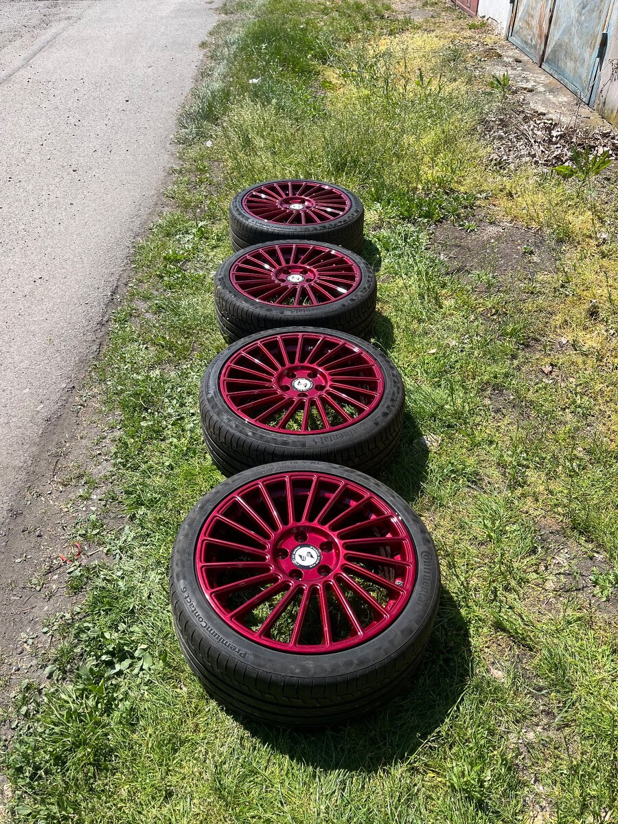 Prodám alu Eta Beta Venti R 5x112 r18 letní pneu 225/40/18