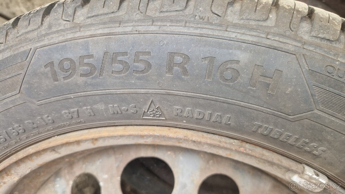 Pneu 195/65/16H 2x MS 6mm