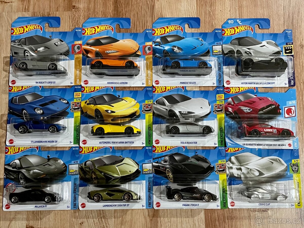 HotWheels sada supersporty
