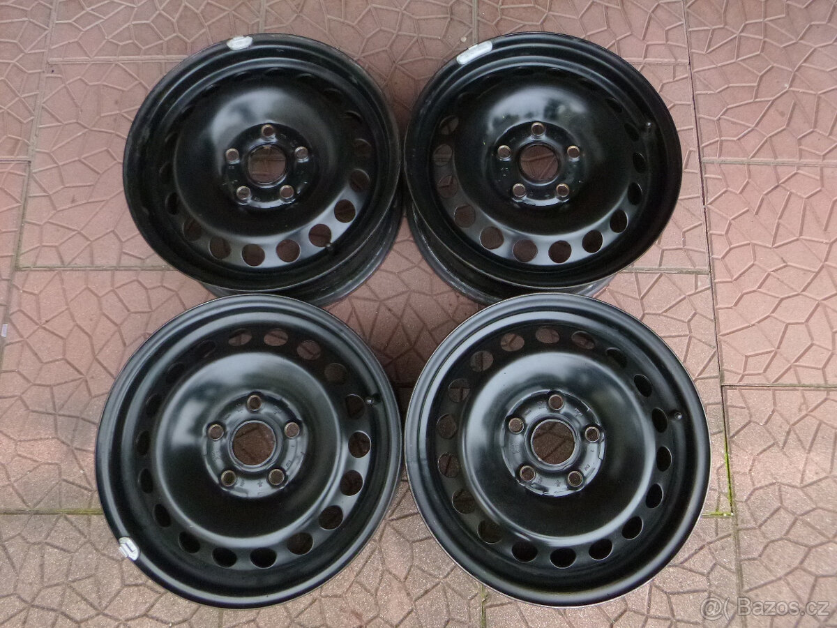 Plechové disky kola originál VW Škoda 5x112 6Jx15 ET47