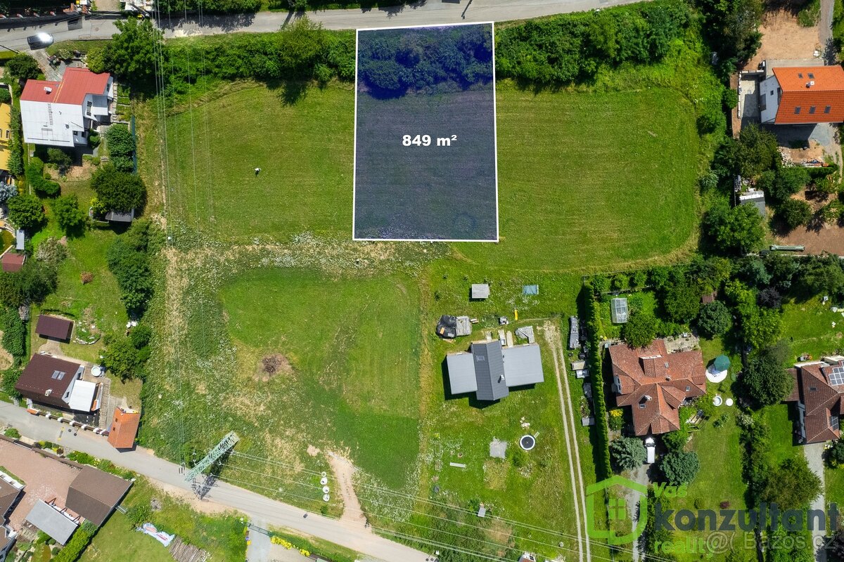 Prodej pozemky pro bydlení, 849 m² - Hradčany, ev.č. 00687