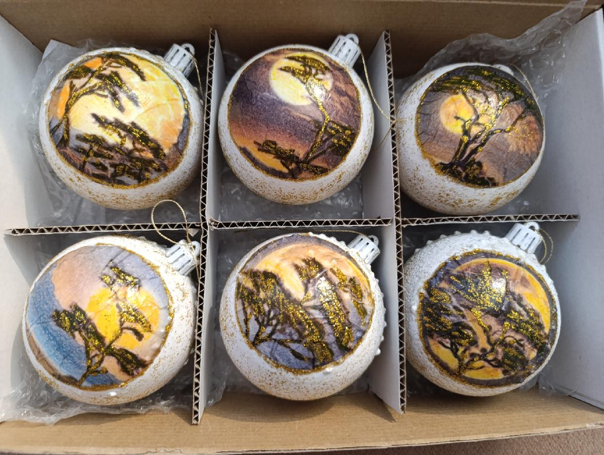 Vánoční ozdoby-západy slunce- ORIGINÁL poštovné zdarma