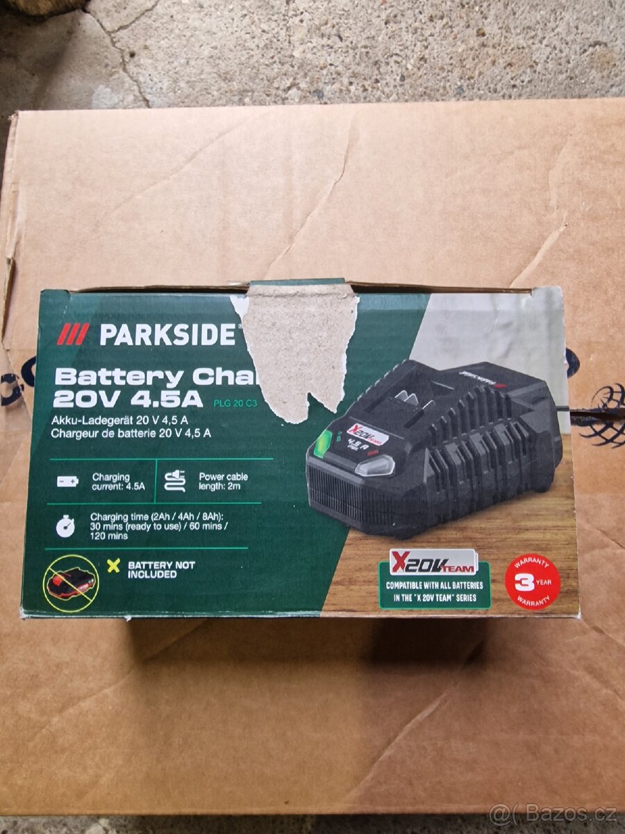 Nová nabíječka Parkside