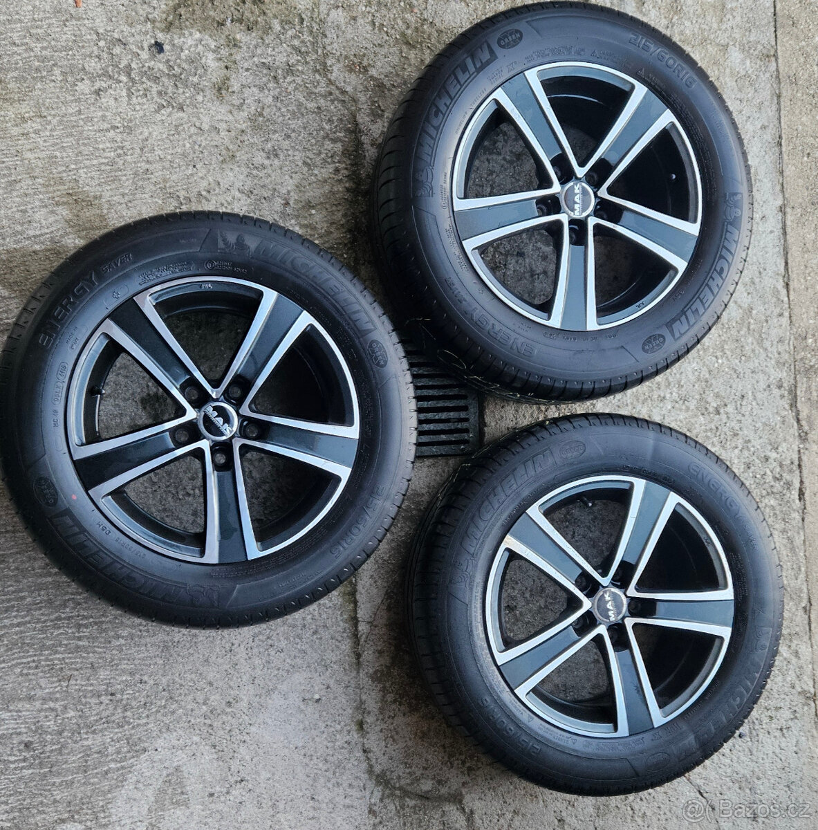 7x16 alu disky 5x114,3 MAK Fuocco pouze 3 ks