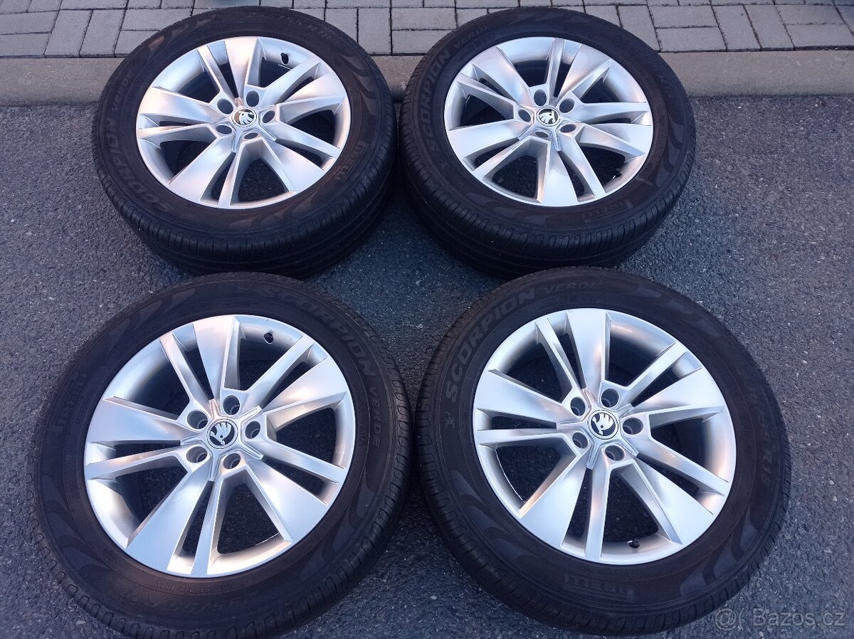 Pěkná letní kola 18" TRITON ORIGINAL SKODA KODIAQ