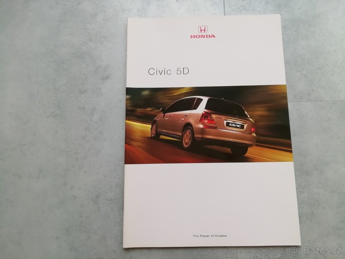Honda Civic 7G, 7GEN 2001 - 2005 CZ katalog - doprava v ceně