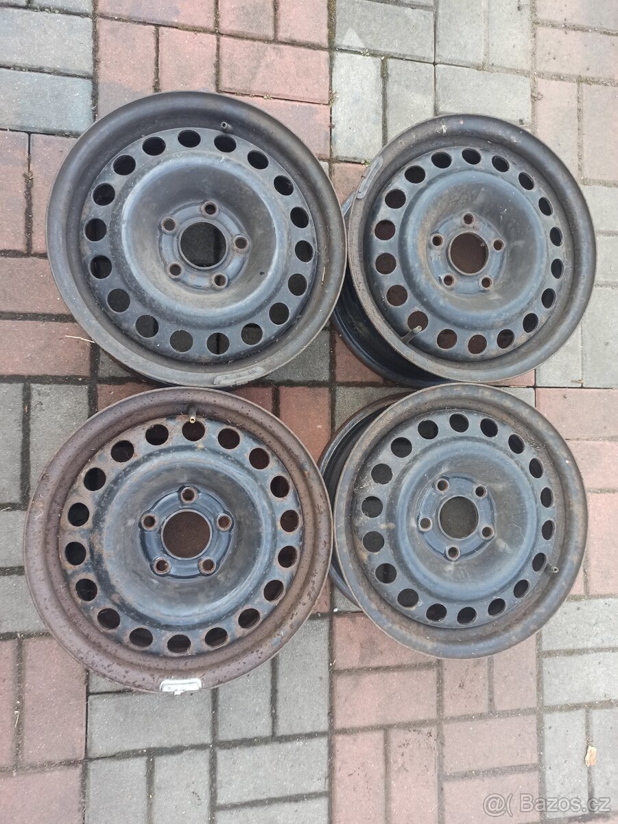 OPEL 5X110X65, 6JX15 ET49-OCELOVÉ DISKY