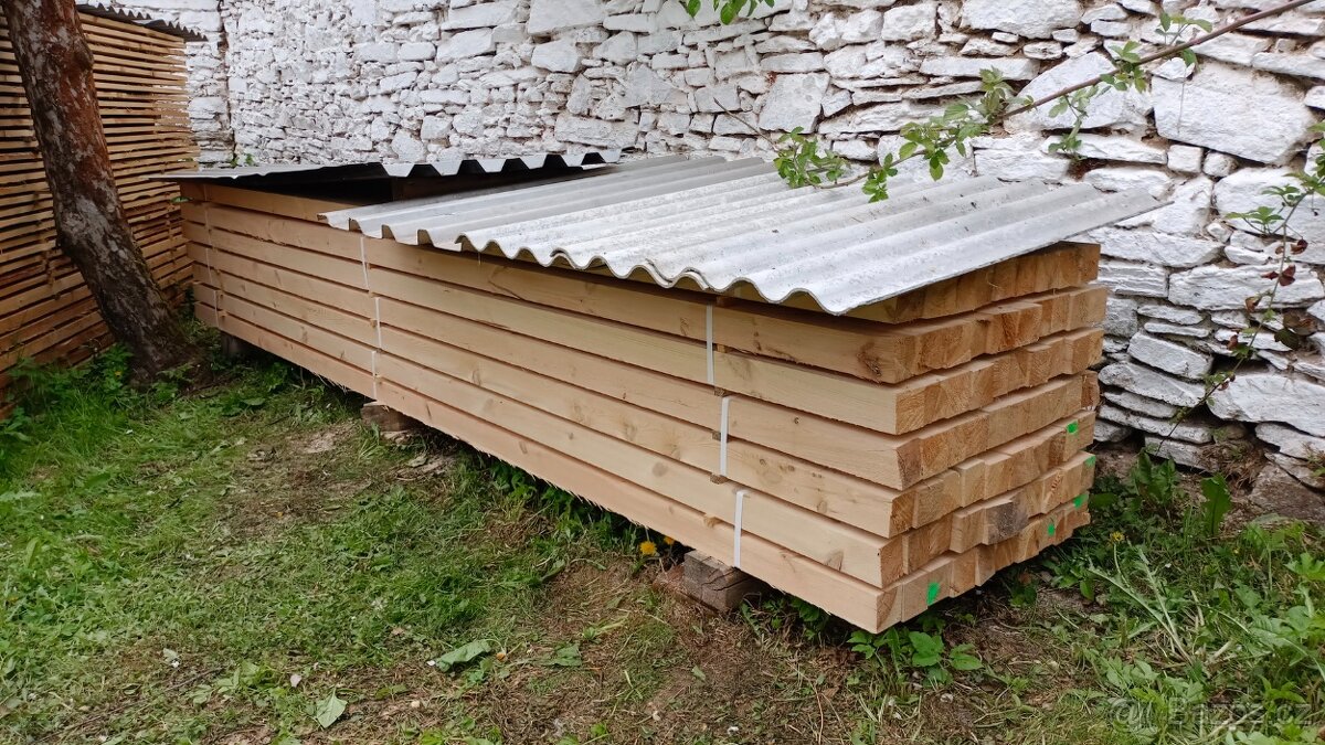 Borové hranoly, fošny, prkna