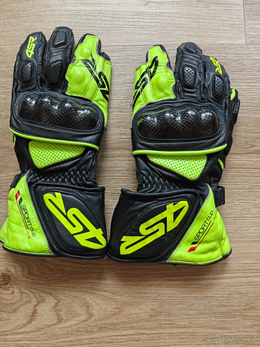 4SR panske kozene rukavice Sport Cup Plus Yellow, vel. L