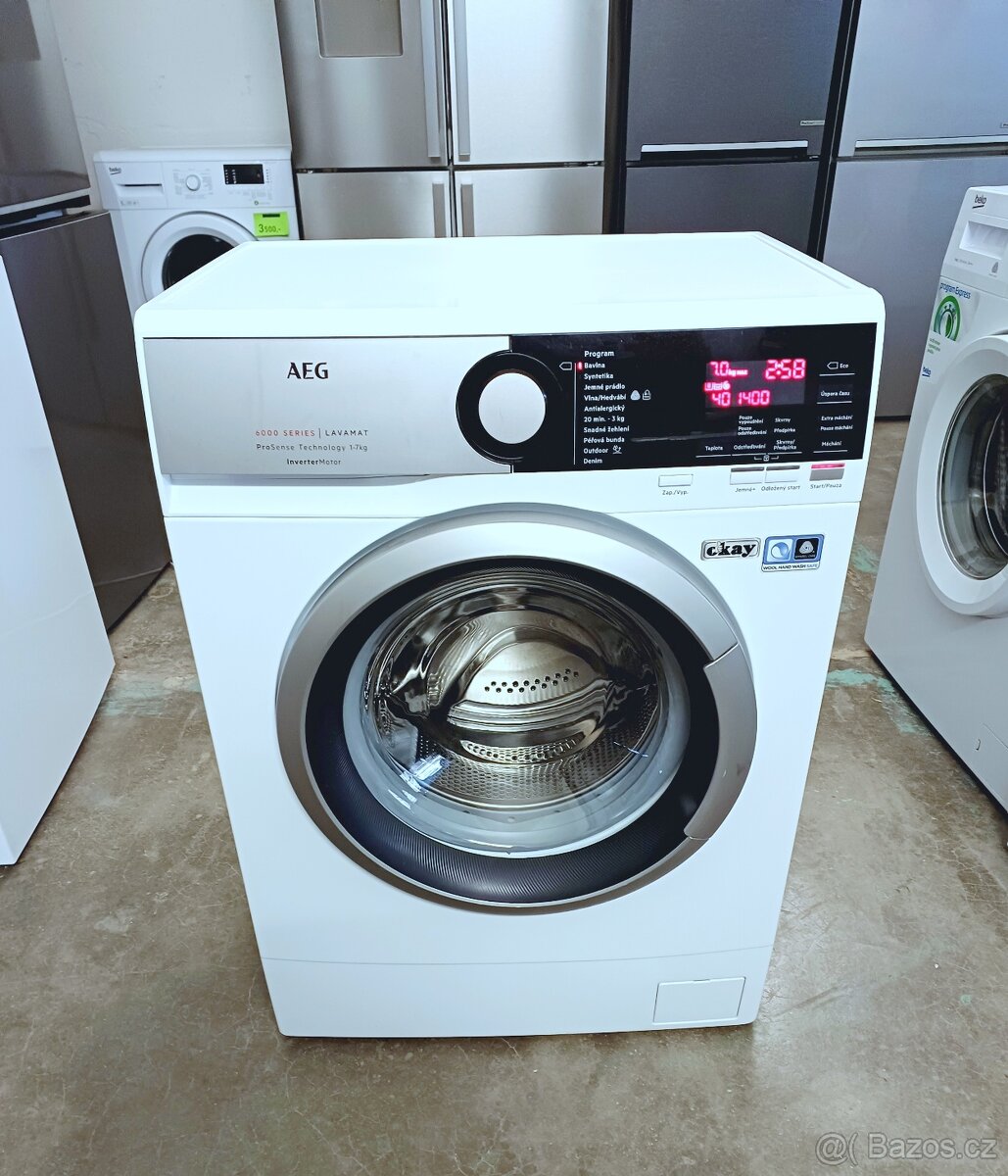 Pračka AEG 7 kg 1400 ot./min. slim, ZÁRUKA
