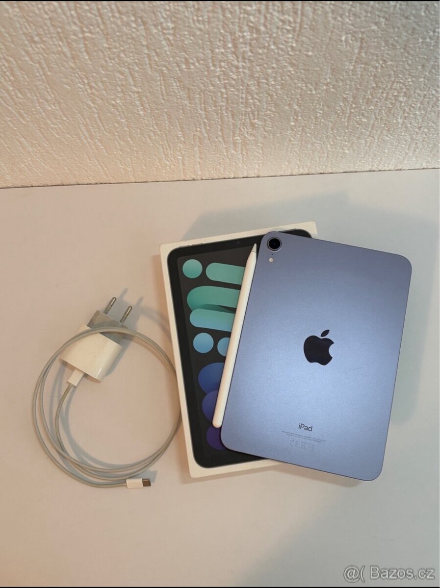 iPad mini 6.gen 99% baterie, záruka + apple pencil 2