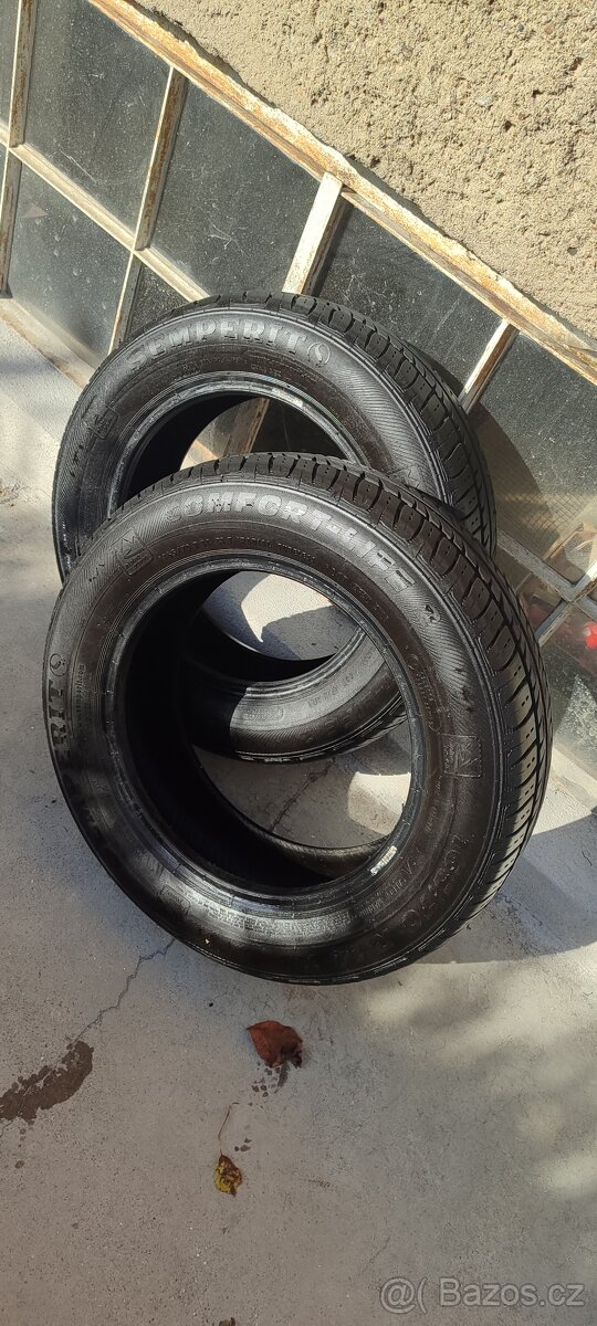 Prodám 2ks Semperit  Comfort-Life2 165/70 R14-letní-6mm