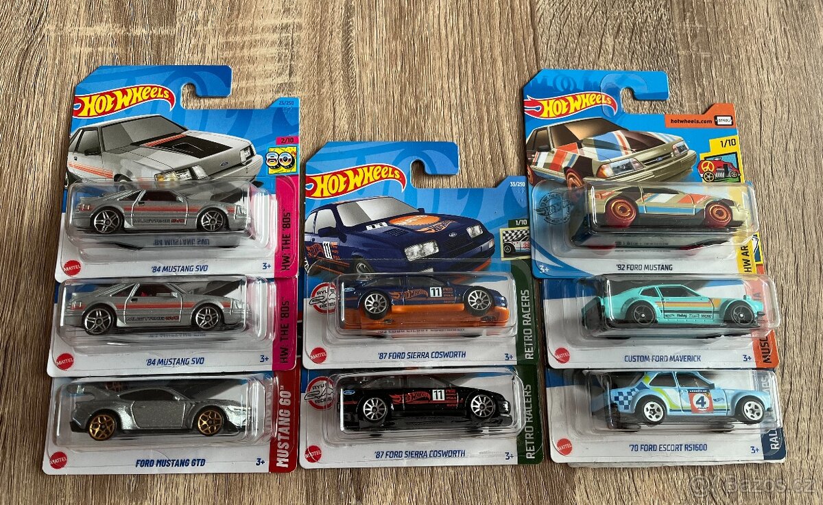 Hot wheels Ford Sierra, Mustang, Escort