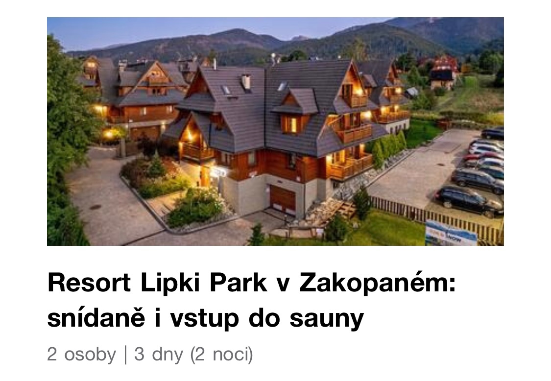 Ubytování pro 2 - Zakopané 15.-17.11.2025