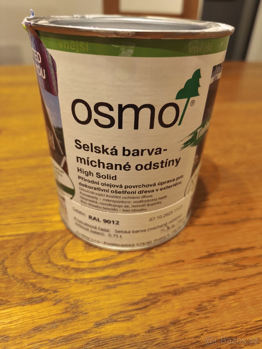 OSMO Selská barva RAL 9012 (odstín bílé barvy)