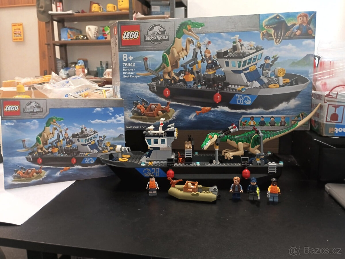 LEGO Jurassic World 76942 Baryonyx Dinosaur Boat Escape +n+b
