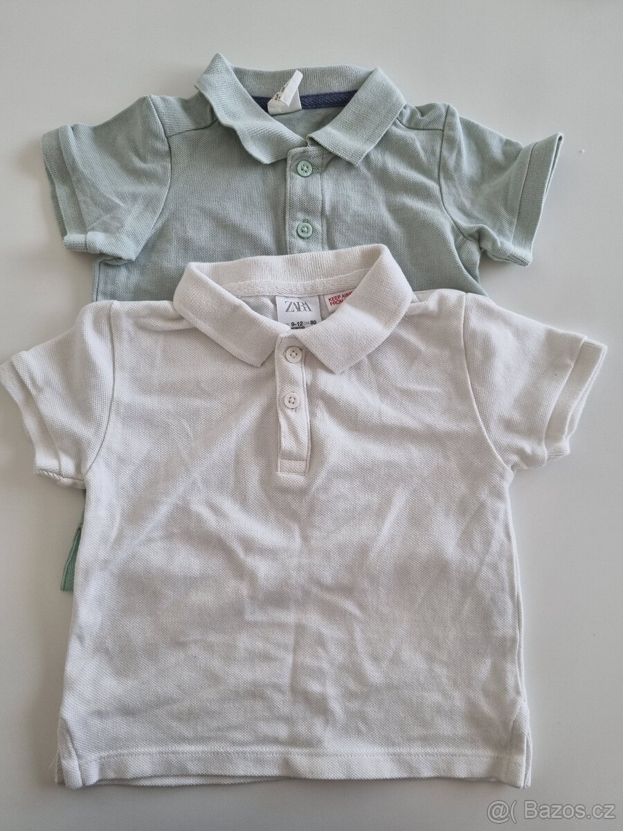 Trička s límečkem pro miminko, vel. 80