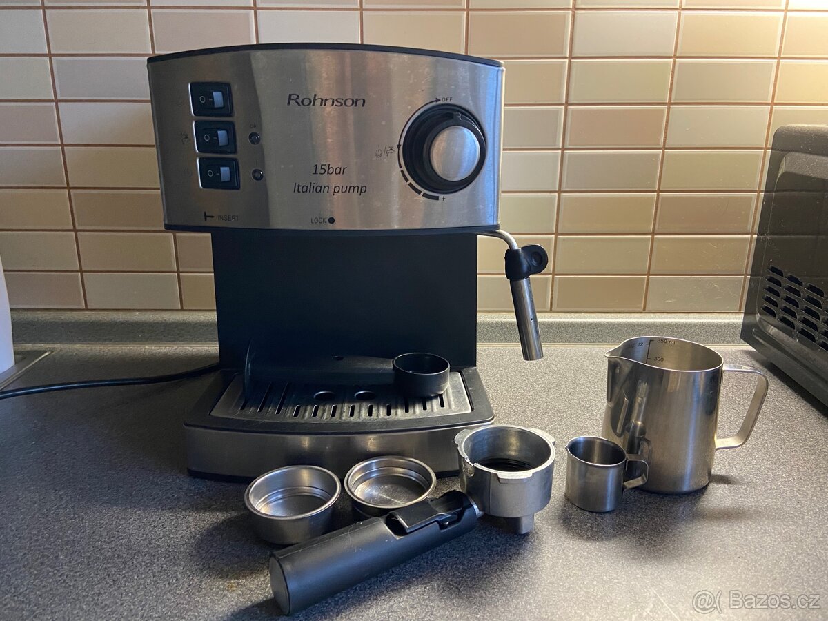 Kávovar Rohnson s parní tryskou