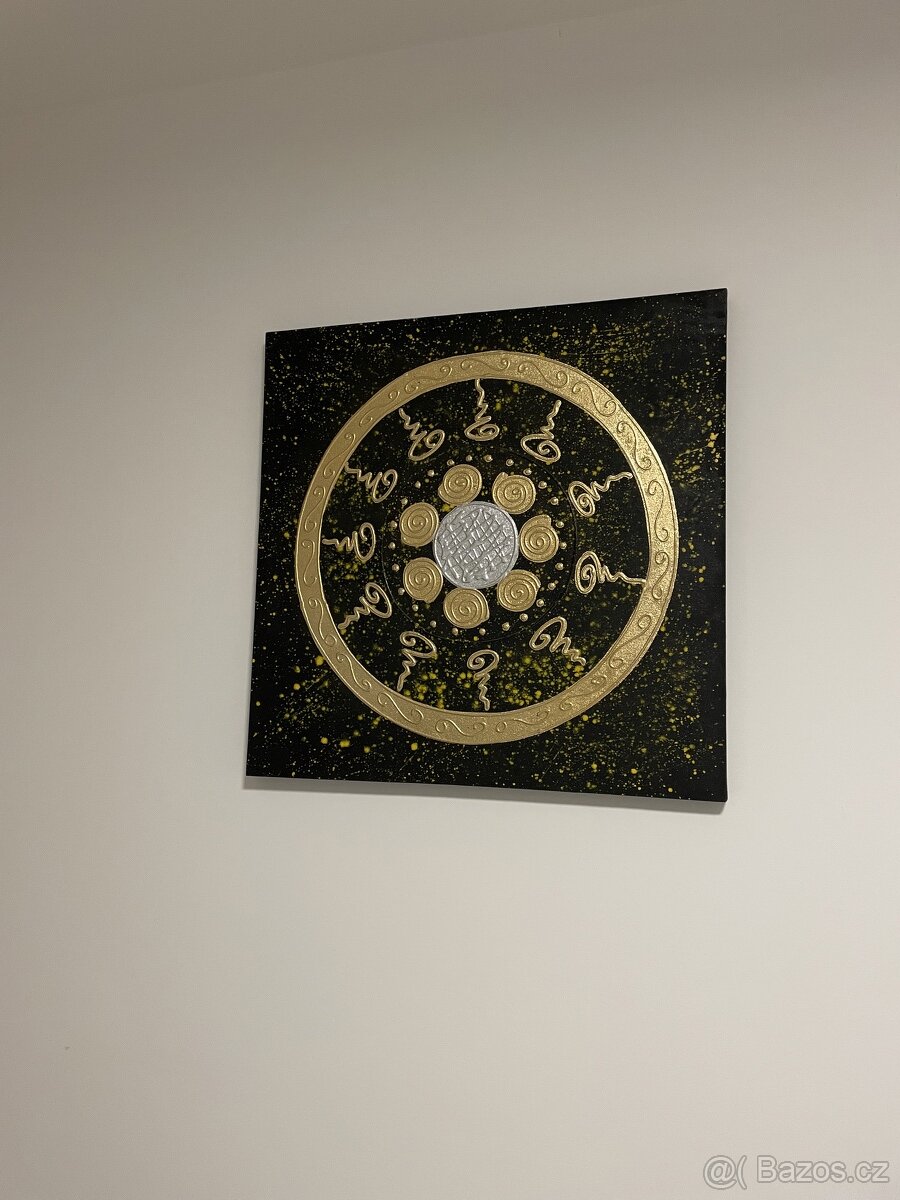 obraz s orientálními motivy 75x75cm plátno