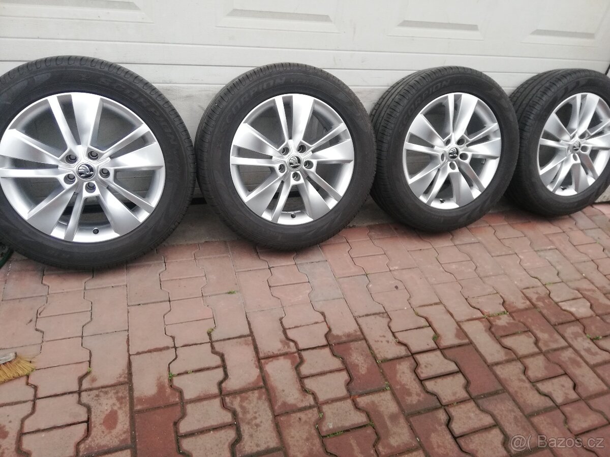 alu Škoda Kodiaq letní 235/55/18 Pirelli ,Tiguan,Ateca
