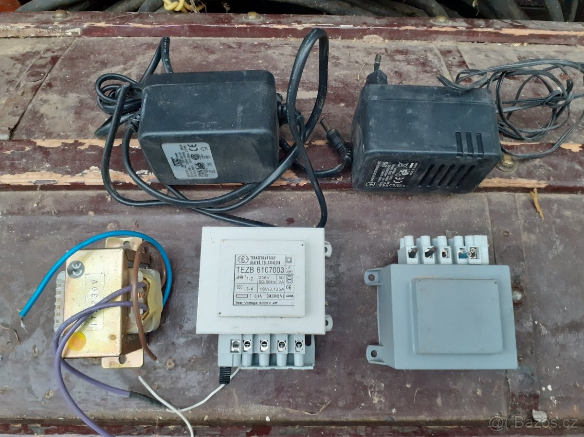 Trafa 230/16V ac, 50VA, 45VA, 40VA, 30VA, 20VA