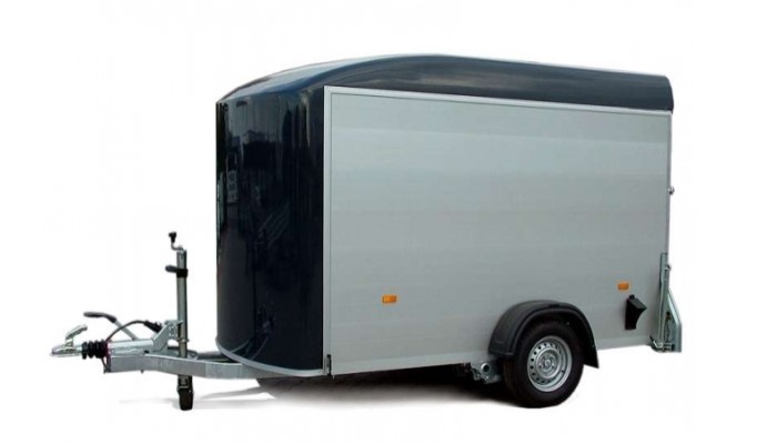 Skříňový přívěs, 300x150x195 cm, 1300 kg - černý