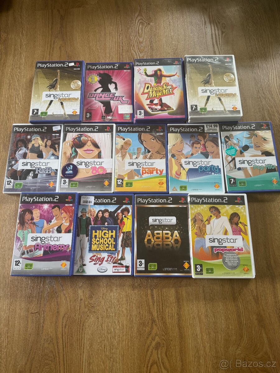 Playstation 2 Hry Singstar Buzz Eye Toy Kamera