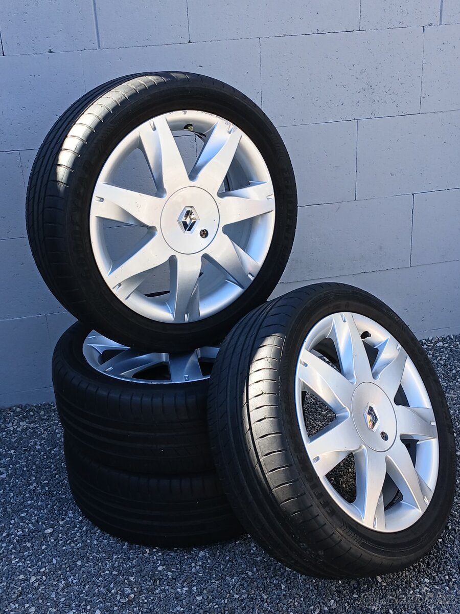 Orig letní alu kola Renault Megan, Scenic, 205/50/17
