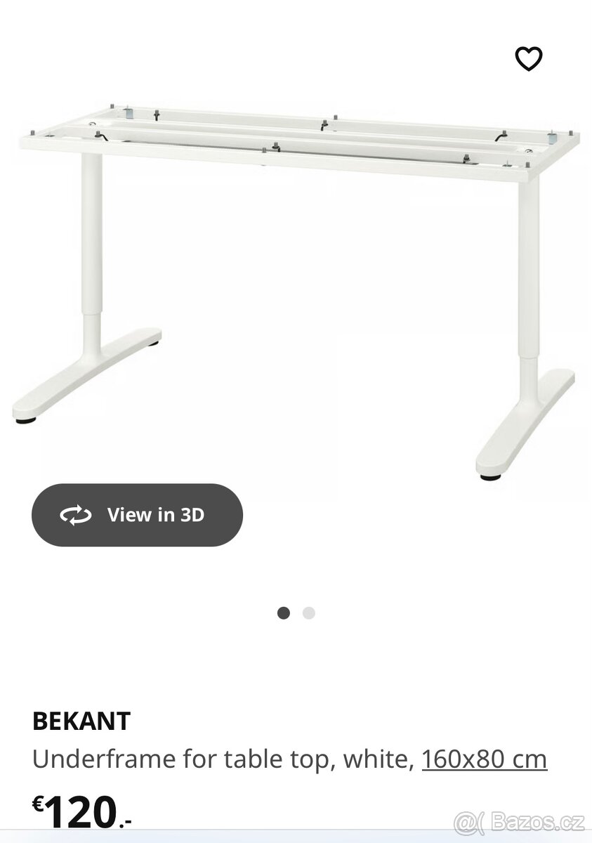 Podnoží stolu Ikea Bekant