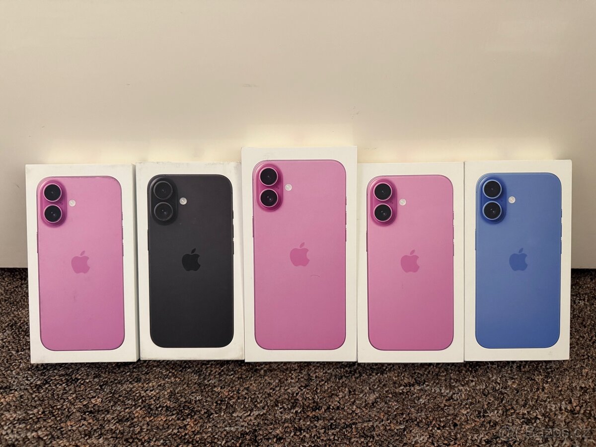 Nerozbalene iPhone 16 a iPhone 16 Plus. 2 roky CZ zaruka