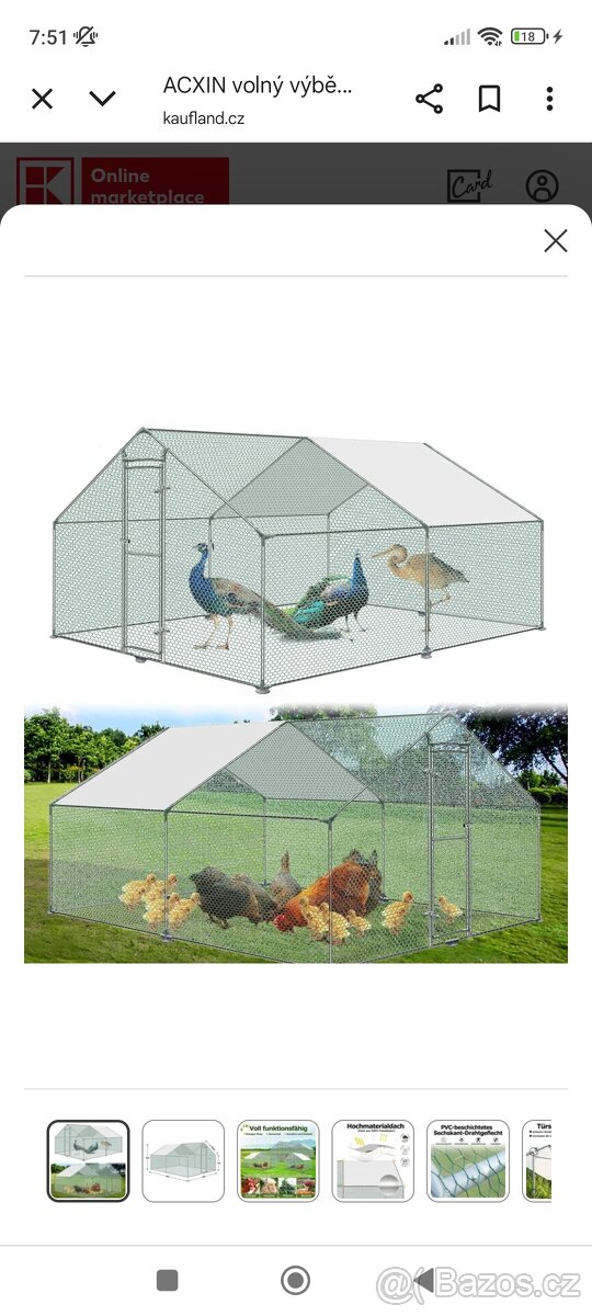 Voliéra 3x4x2m
