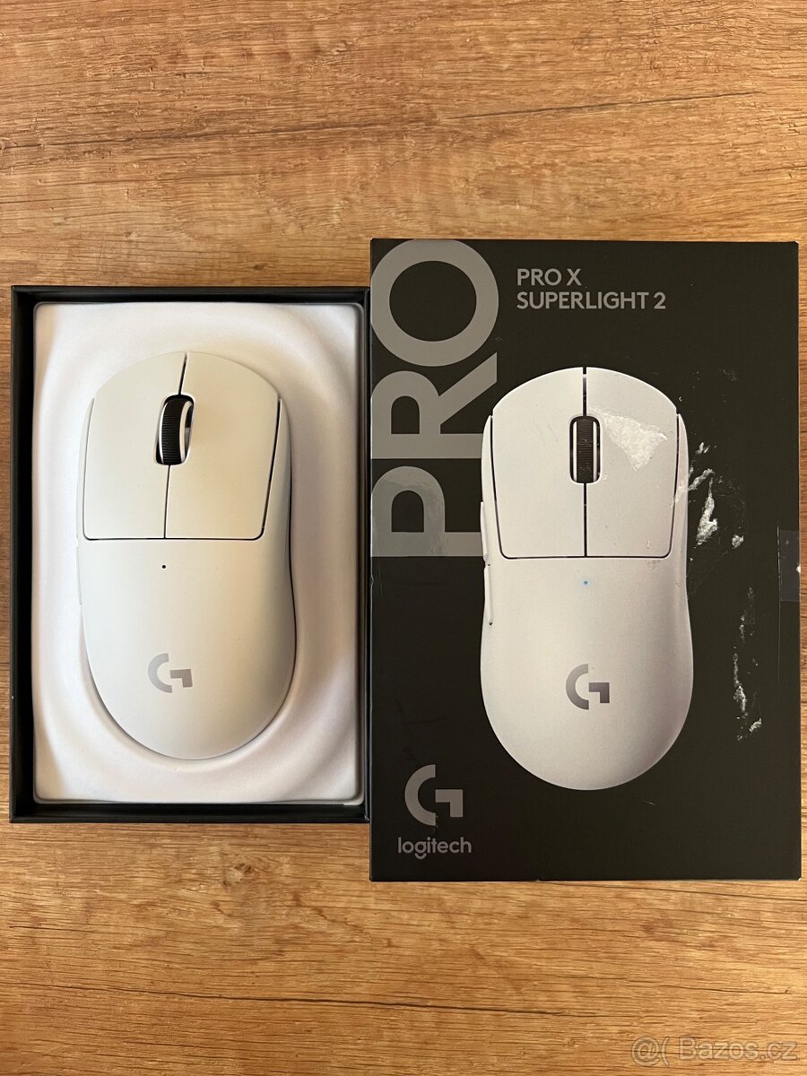 Logitech Gaming G PRO X Superlight 2 Lightspeed, bílá