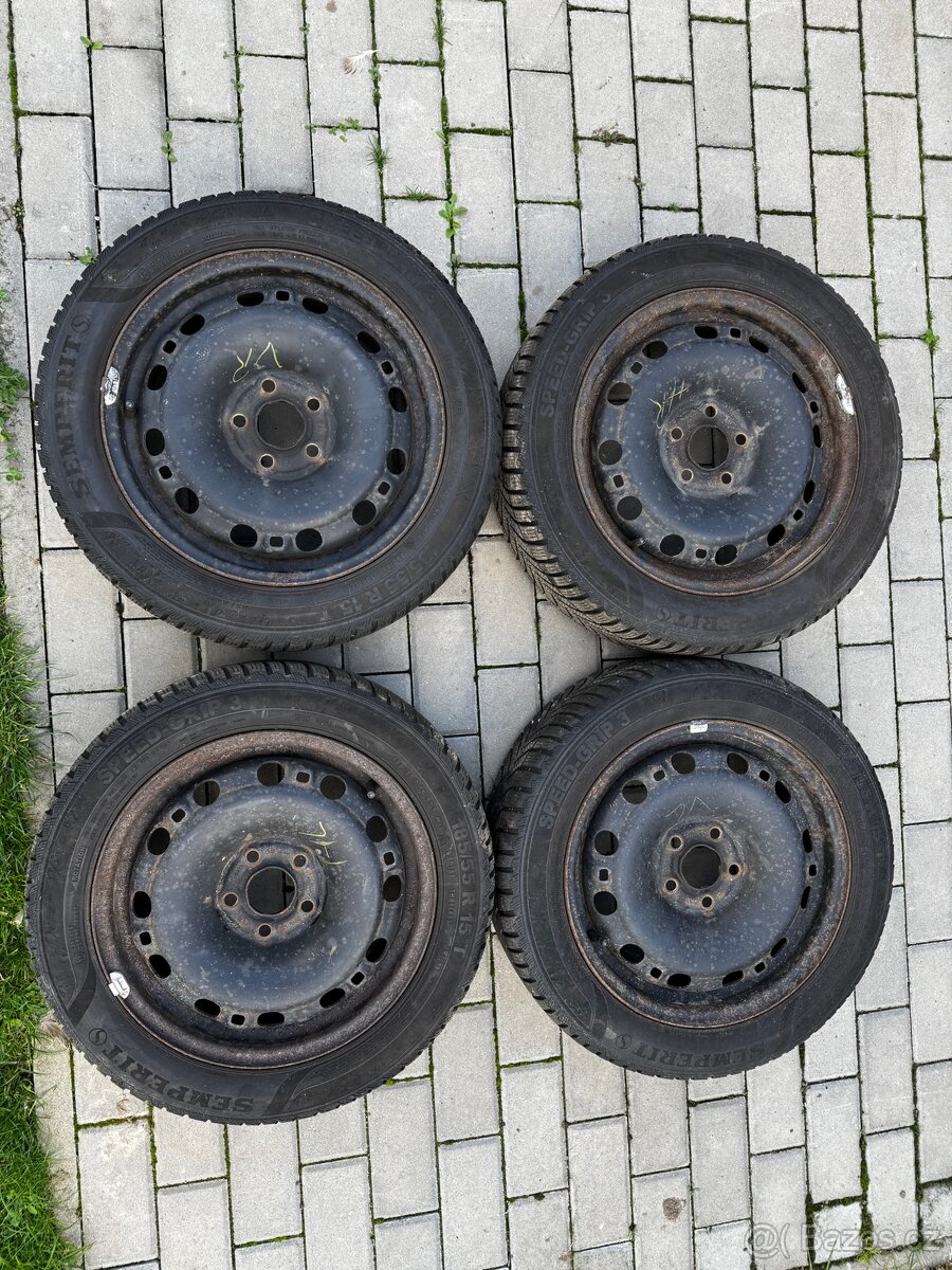Zimní sada kol 5x100 Semperit 185/55 R15