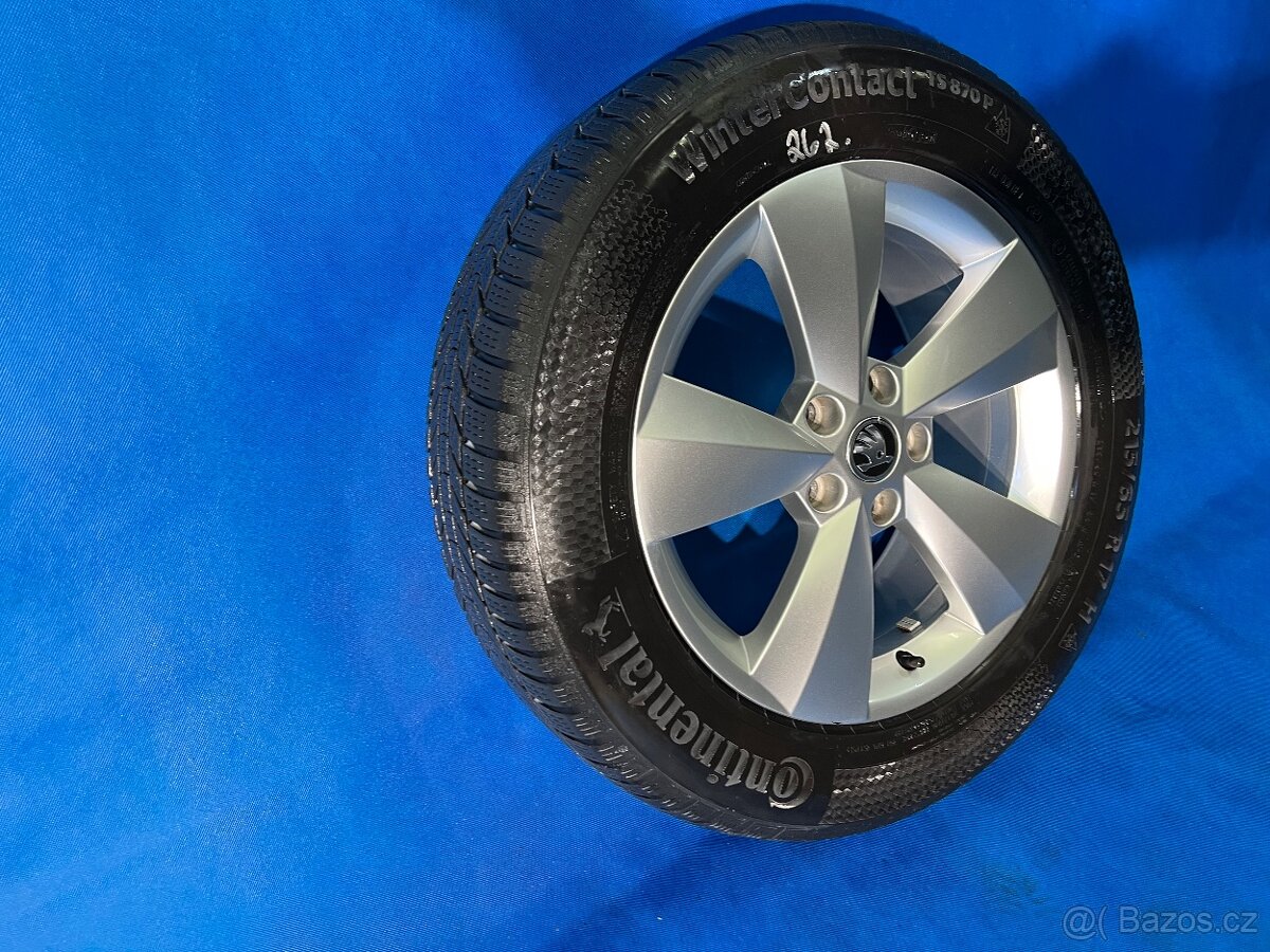 zimní ALU kola Škoda Kodiaq 215/65/R17 Continental