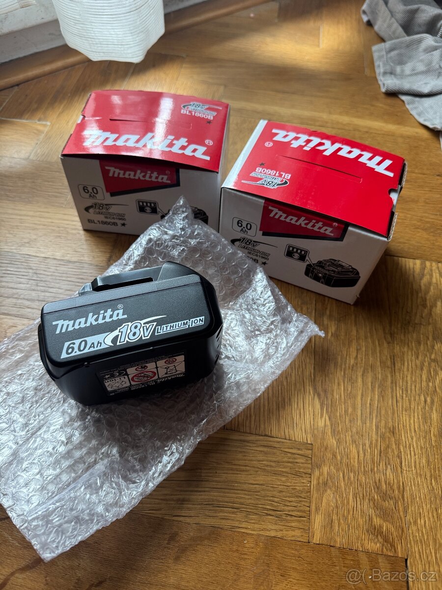 Nové baterie pro Makita 18V 6.0Ah