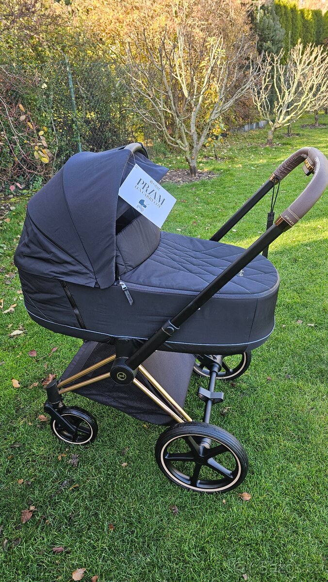 Prodám kočárek Cybex priam 2V1 rosegold + černé doplňky.
