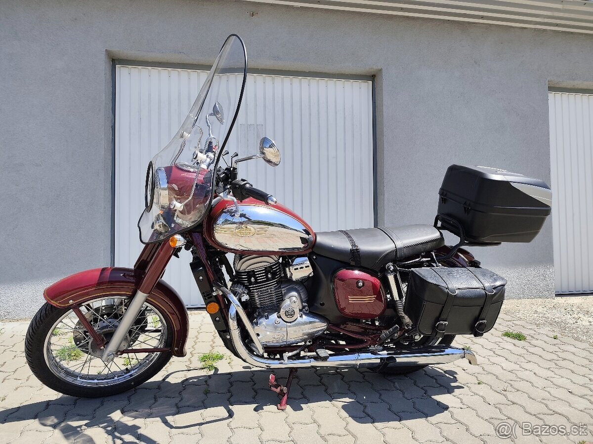 Jawa 300CL , plexi , ťažné , kufor, brašne ...