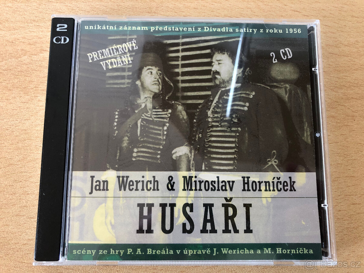 2CD-M.Horníček+J.Werich-Husaři, perfektní stav