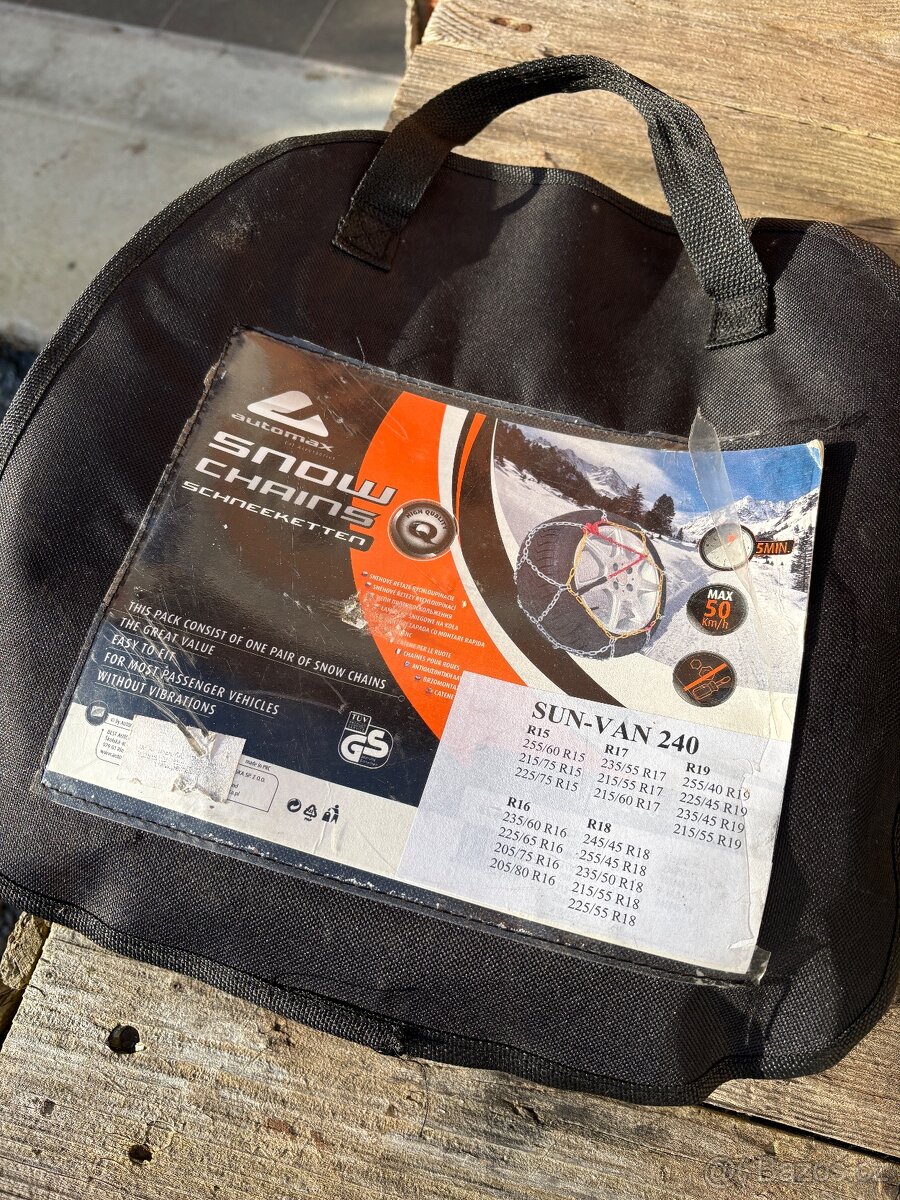 Nepoužité sněhové řetězy