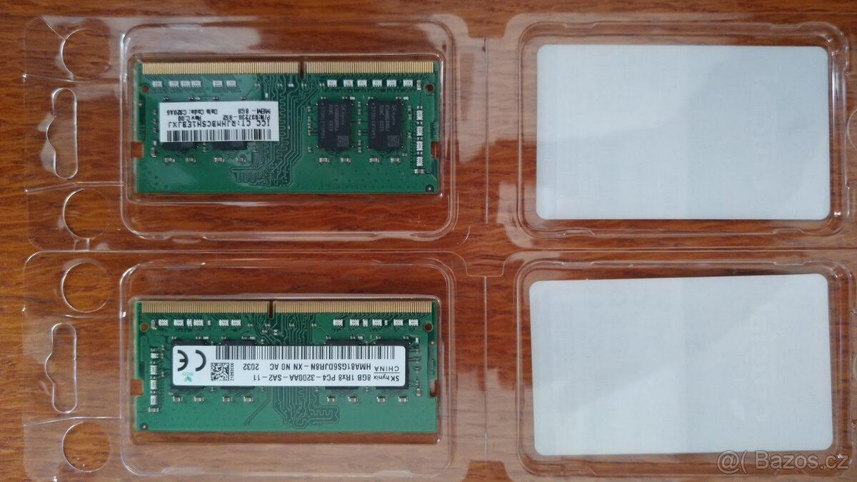 Paměť do notebooku: 2x 8GB DDR4