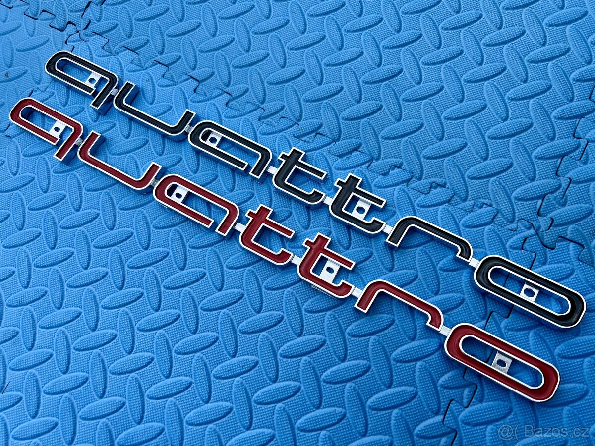 Logo do masky na vozy Audi znak Quattro