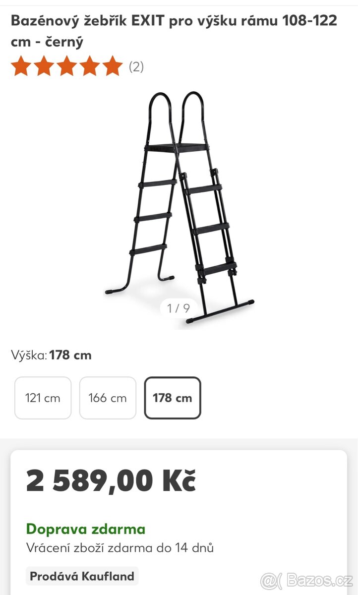 Schůdky k bazénu
